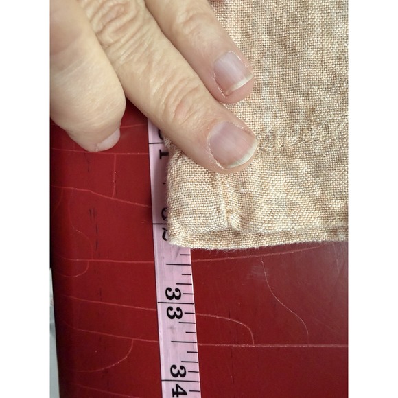 Coldwater Creek Linen Pants Womens Size 16 Coastal Sherbet Lagenlook Wide Leg - Picture 7 of 10